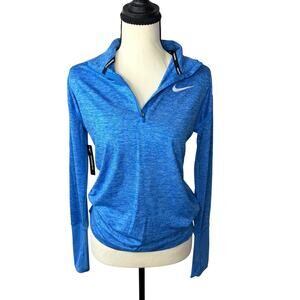 Nike Dri-FIT Running Half Zip Pullover Blue XS